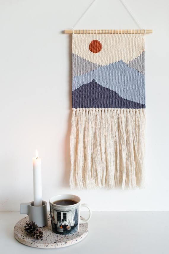 Mountain Weave Woven Wall Hanging Woven Tapestry Weave Wall Hanging Wall  Hanging Wall Decor Macrame Woven Tapestry Wall Hanging 