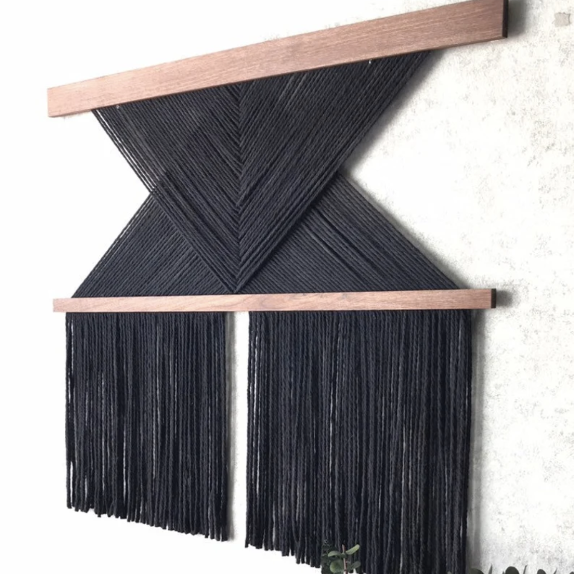 Tapiz Cross Negro - Sakal Macramé