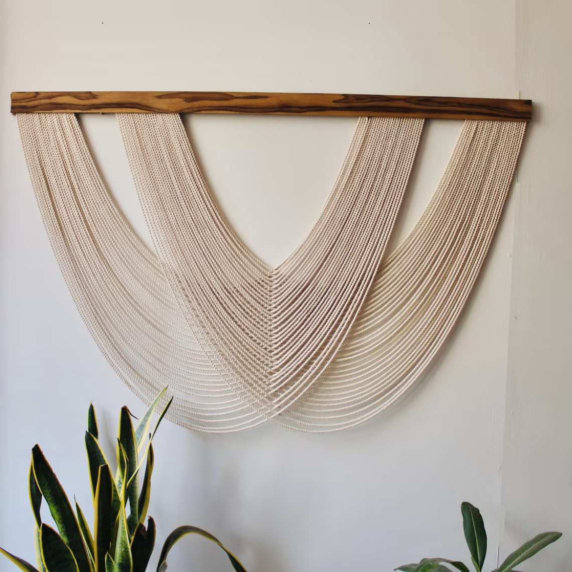 Tapiz Entrelazado Crudo - Sakal Macramé