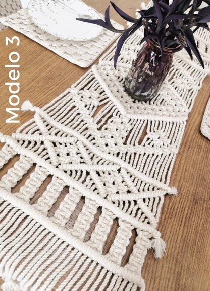 Caminos de mesa - Sakal Macramé