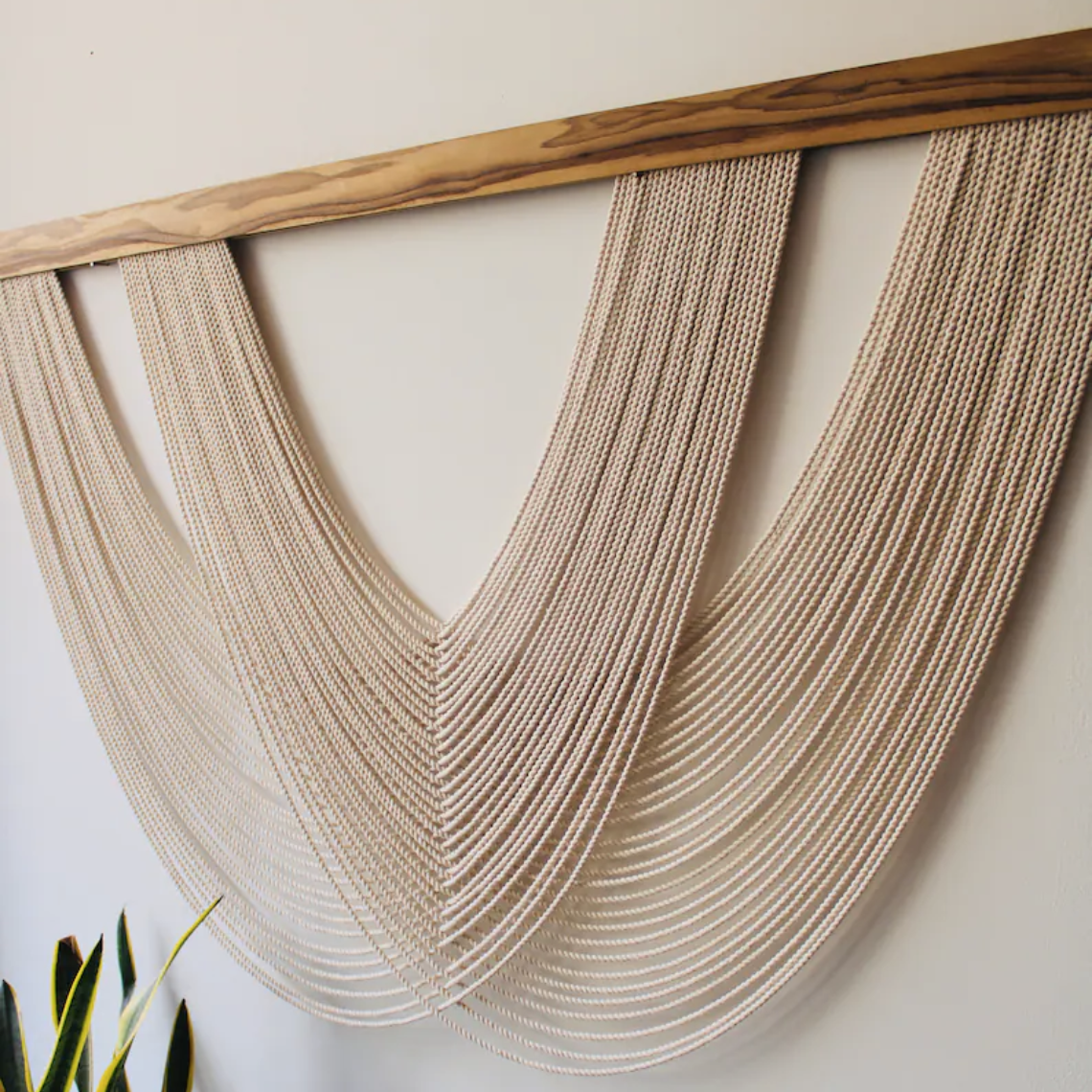 Tapiz Entrelazado Crudo - Sakal Macramé